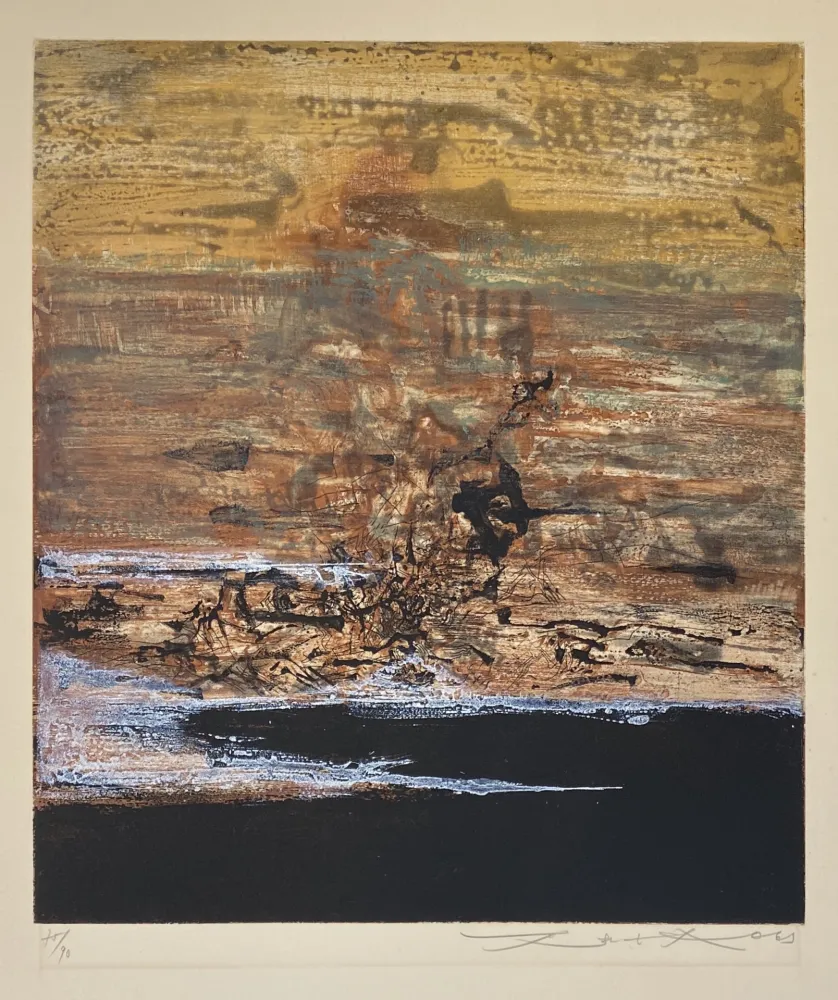 Ets En Aquatint Zao - Untitled (5 Colors)