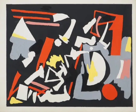 Lithografie Aaron - Ensemble abstrait