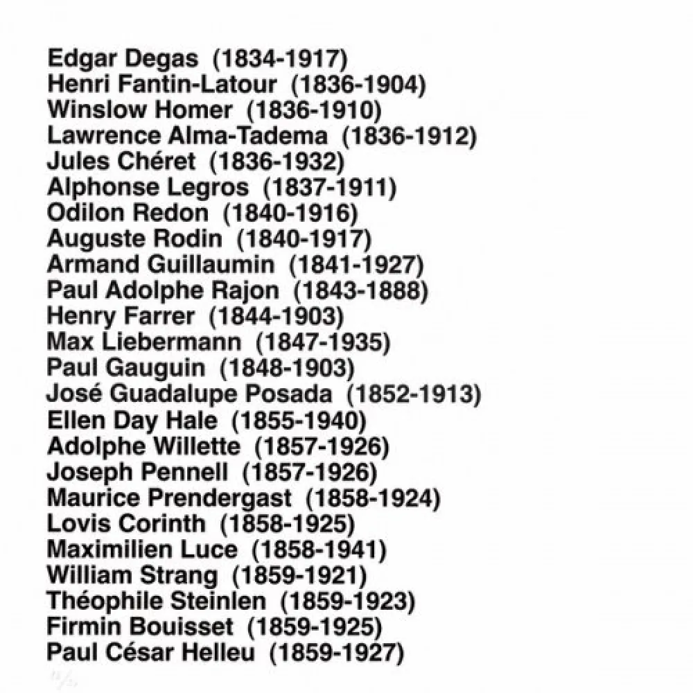 Lithografie Aballí - Portfolio HISTORY OF PRINTMAKERS (287 NAMES)