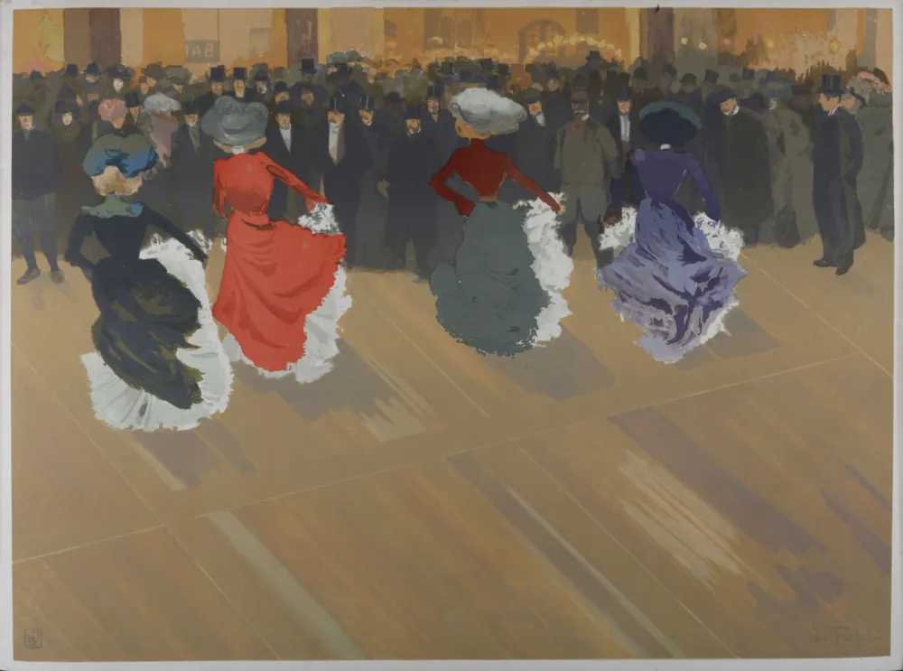 Lithografie Abel-Truchet - Le Quadrille, 1900