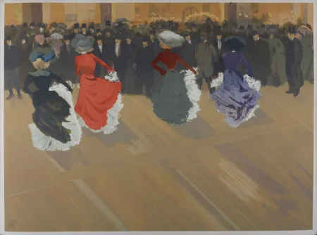 Lithografie Abel-Truchet - Le Quadrille, 1900