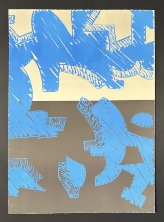 Lithografie Accardi - Carla Accardi (1924 - 2014) - Blu - Color Lithograph