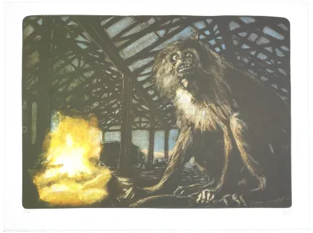 Lithografie Aceves Humana - San titre 