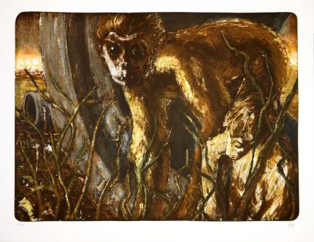 Lithografie Aceves Humana - San titre