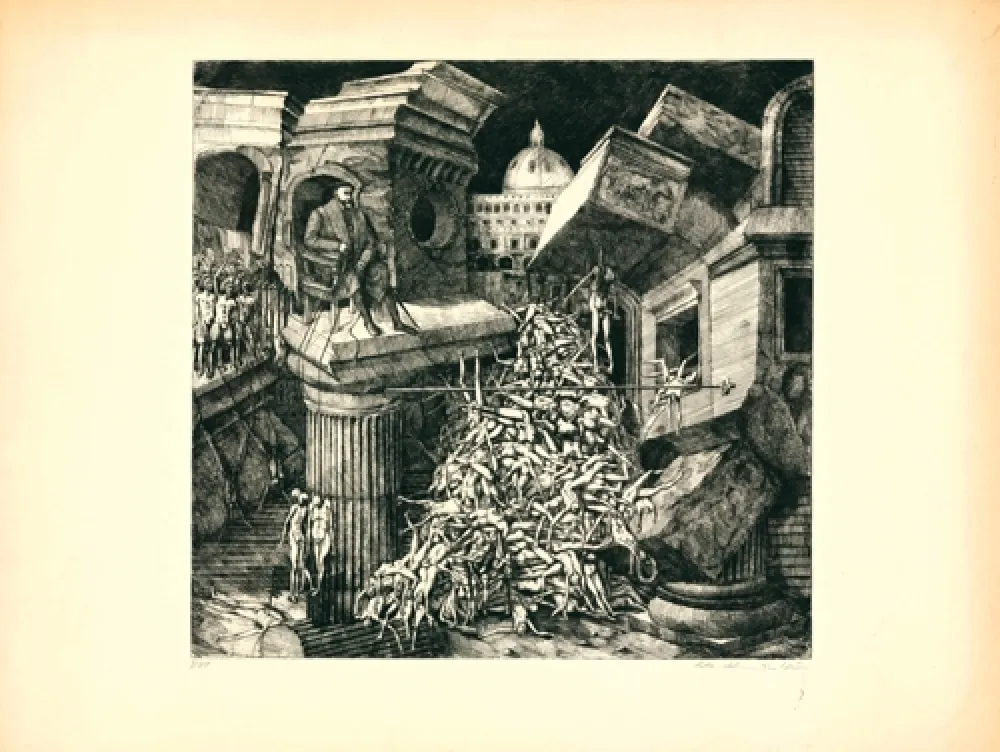 Ets En Aquatint Ackermann - Sacco di Roma