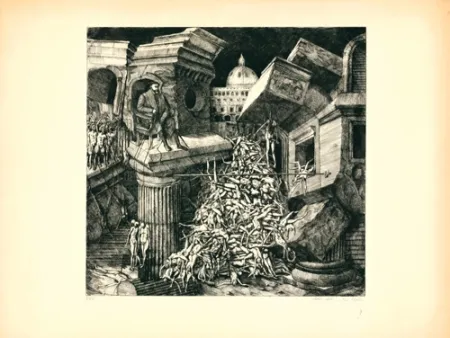 Ets En Aquatint Ackermann - Sacco di Roma