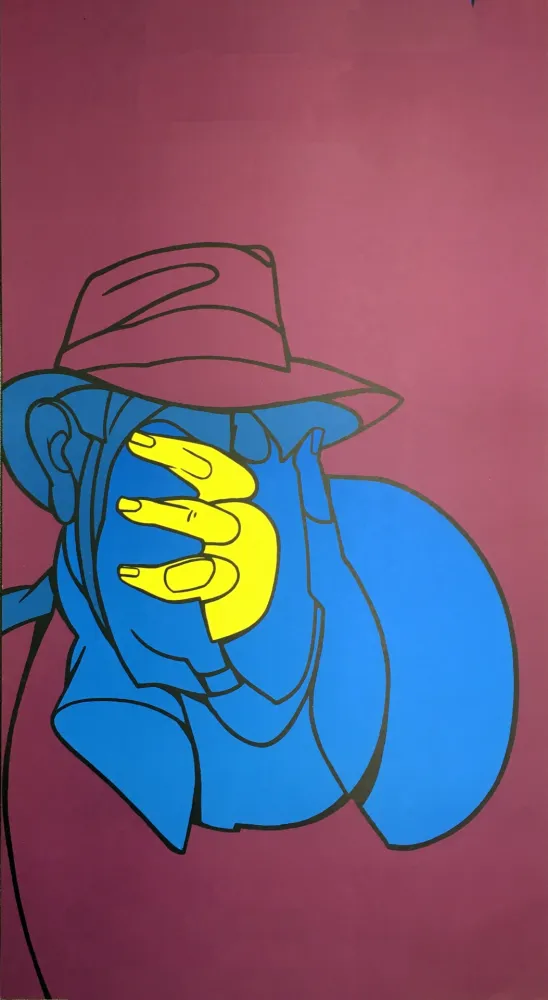 Zeefdruk Adami - ADAMI CAEN 1980 : Sérigraphie originale avant la lettre.