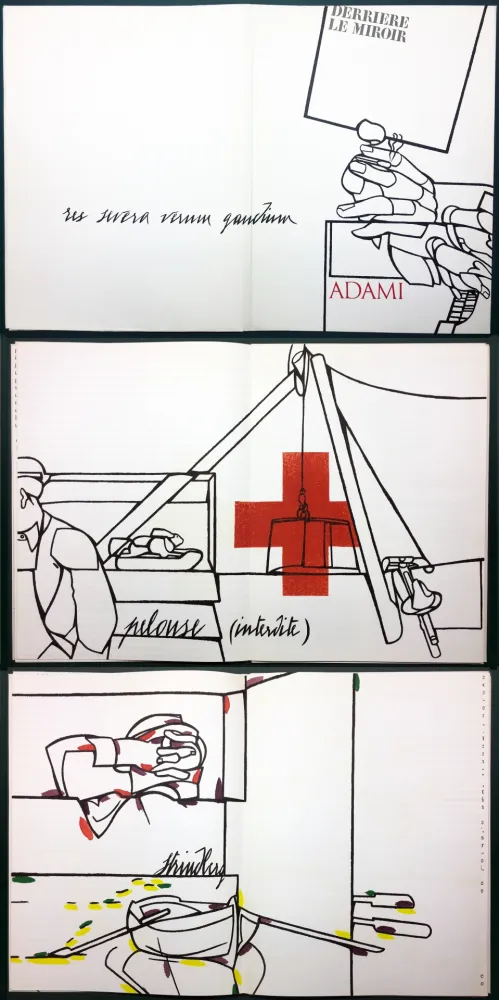 Geïllustreerd Boek Adami - ADAMI. Le voyage du dessin. DERRIÈRE LE MIROIR N° 214. Mai 1975.