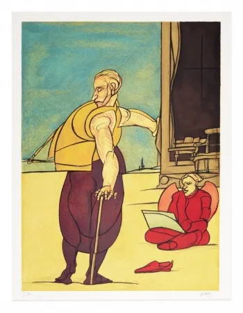 Lithografie Adami - Angélus