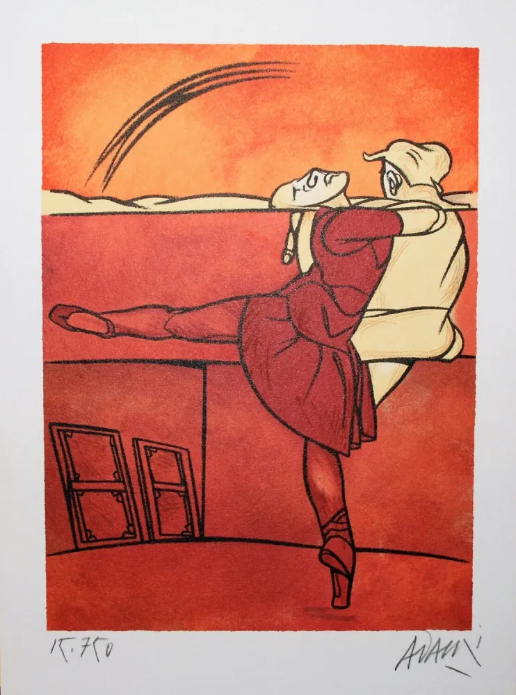 Lithografie Adami - Ballet