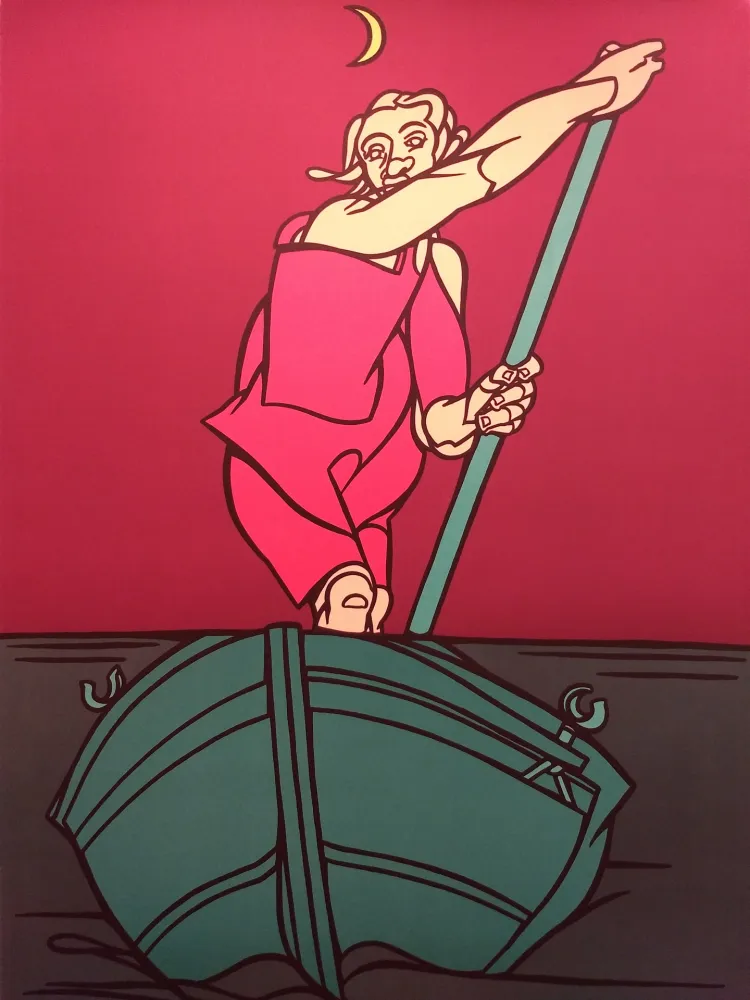 Lithografie Adami - Blue Danube