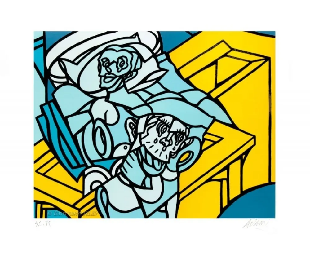 Lithografie Adami - Capriccio - Détail