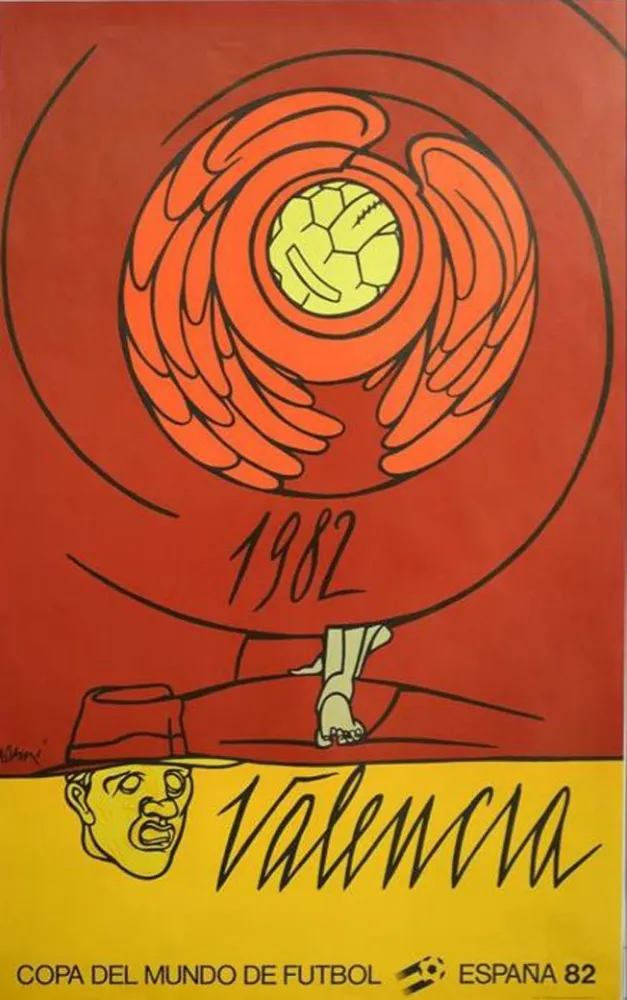 Lithografie Adami - Coupe du Monde 82 - Espagne