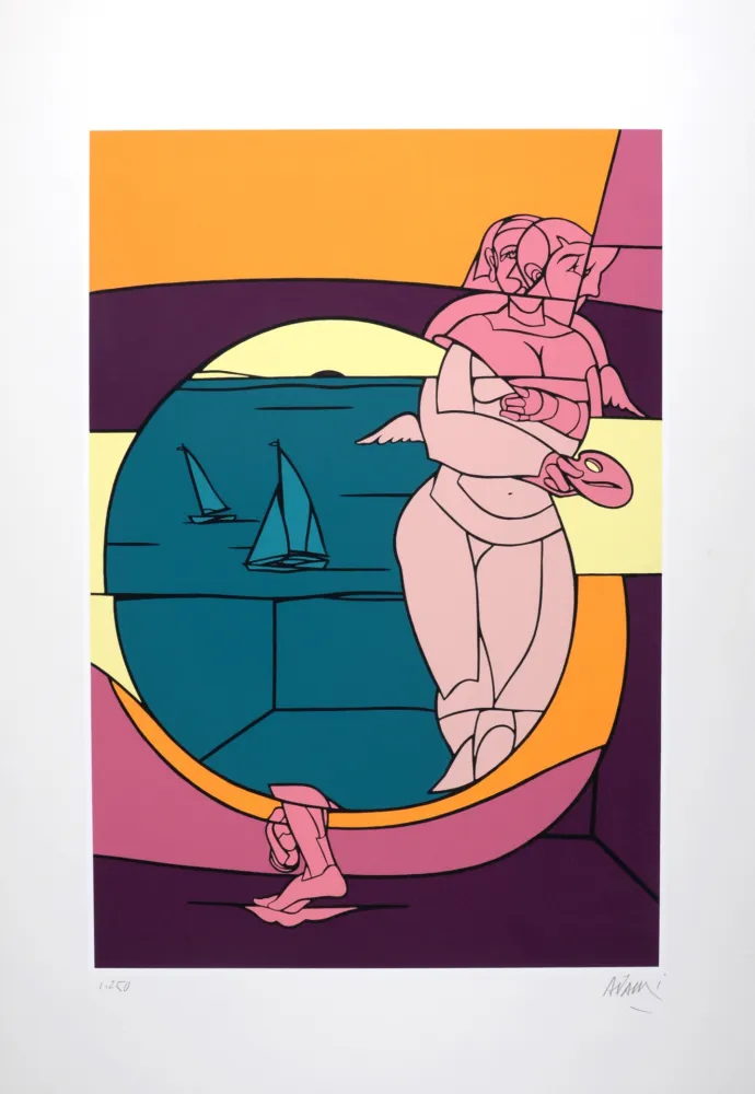 Zeefdruk Adami - Dieu de l'Olympe