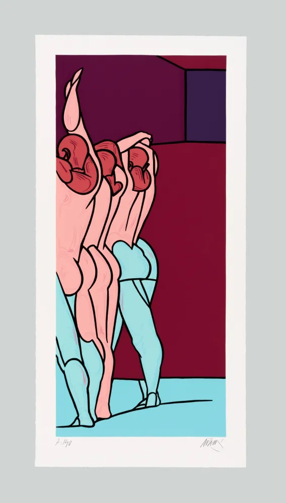 Zeefdruk Adami - Figure de dos