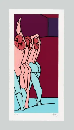 Zeefdruk Adami - Figure de dos