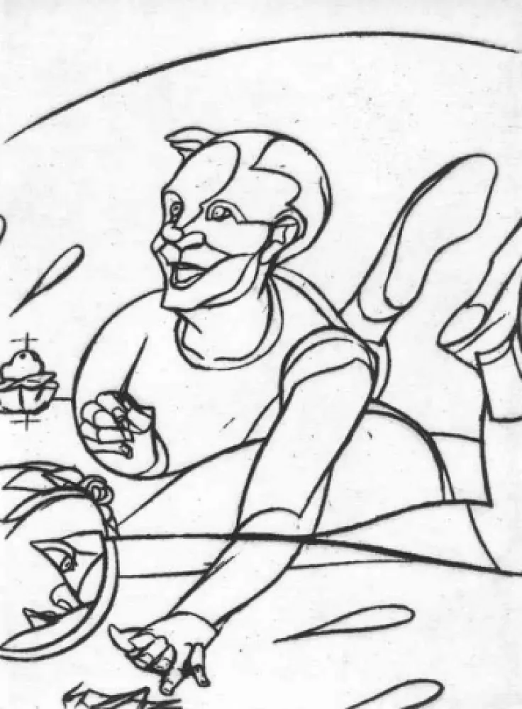 Aquatint Adami - Gisants