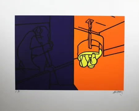 Lithografie Adami - Impressions d'Afrique