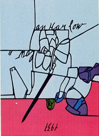 Zeefdruk Adami - Jean Harlow