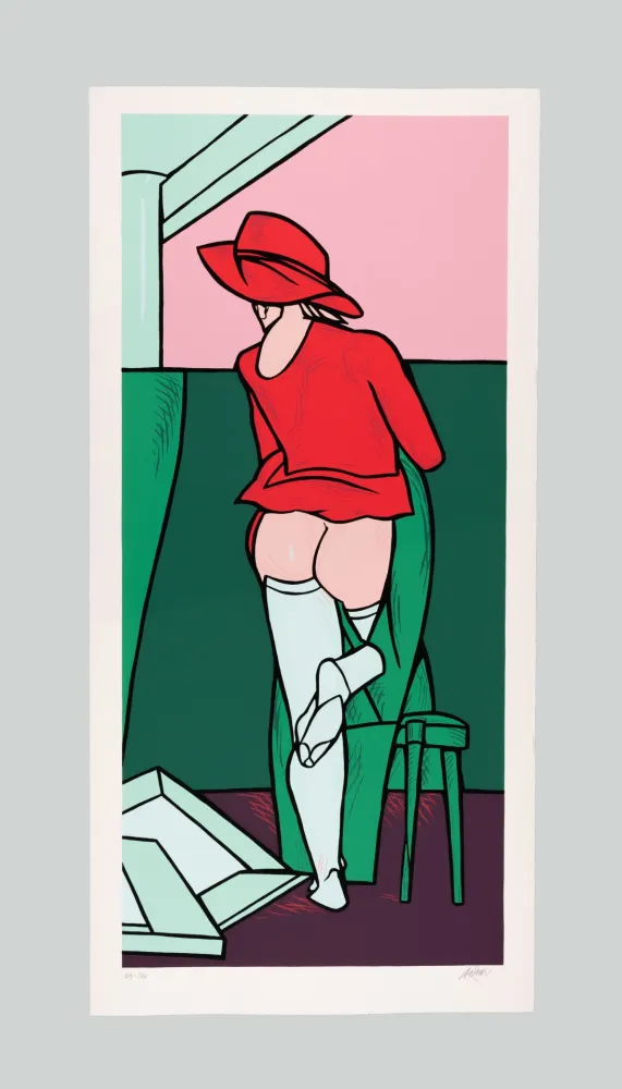 Zeefdruk Adami - La visita II