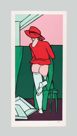 Zeefdruk Adami - La visita II