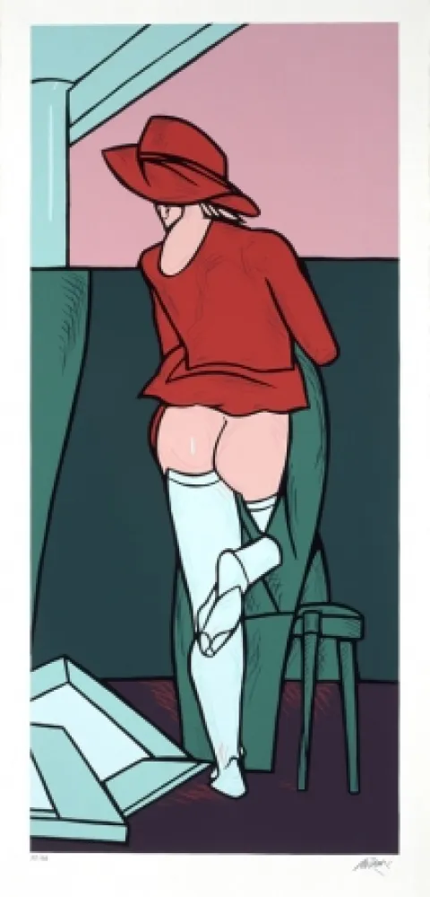 Zeefdruk Adami - La visita II