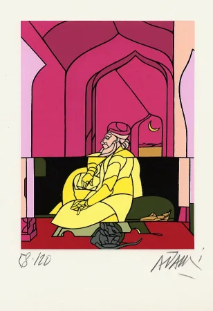 Lithografie Adami - Le Grand Moghol 