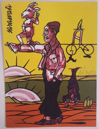 Lithografie Adami - Les Impromptus du matin - Sarasvati