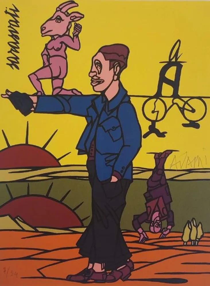 Lithografie Adami - Les Impromptus du matin - Sarasvati