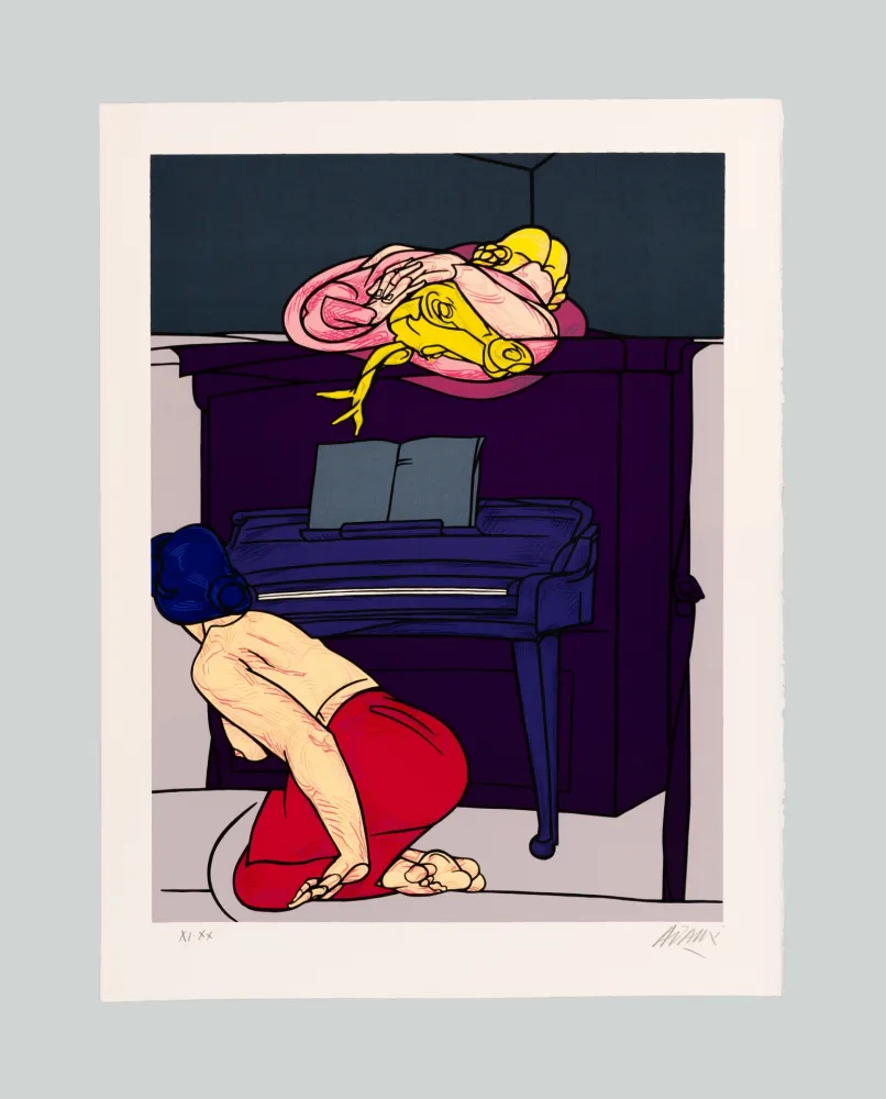 Zeefdruk Adami - Medea / Biedermer Zimmer