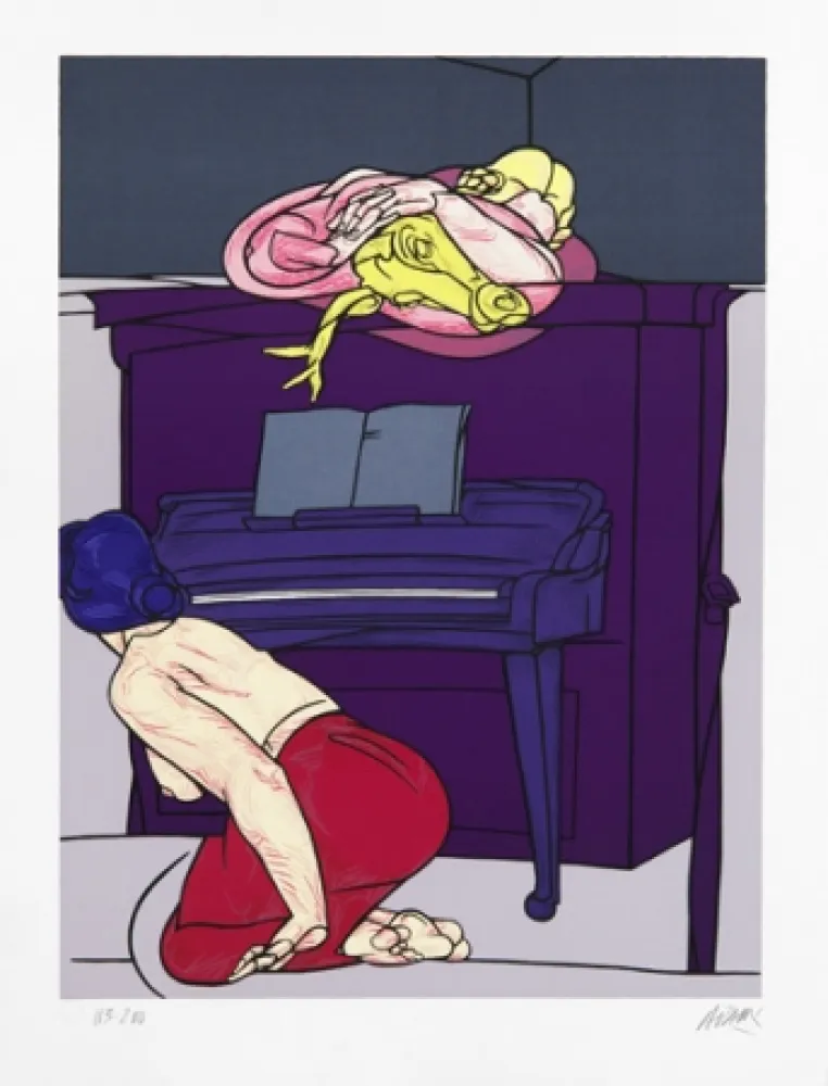 Zeefdruk Adami - Medea/Biedermer Zimmer