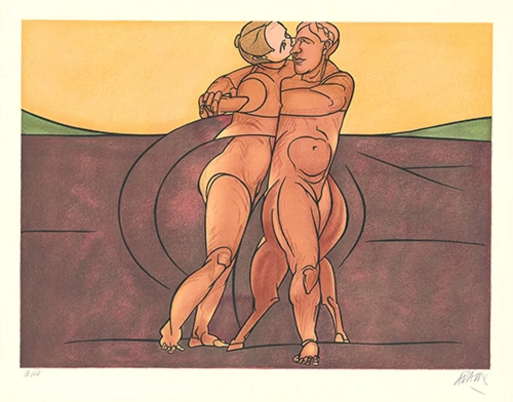 Lithografie Adami - Métamorphose