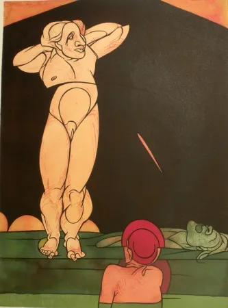 Lithografie Adami - Nudo