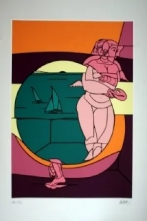 Lithografie Adami - Olympique 92