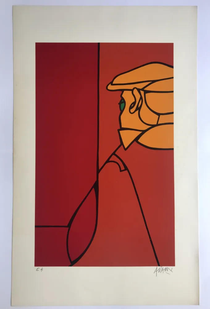 Zeefdruk Adami - Sans titre