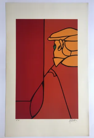 Zeefdruk Adami - Sans titre