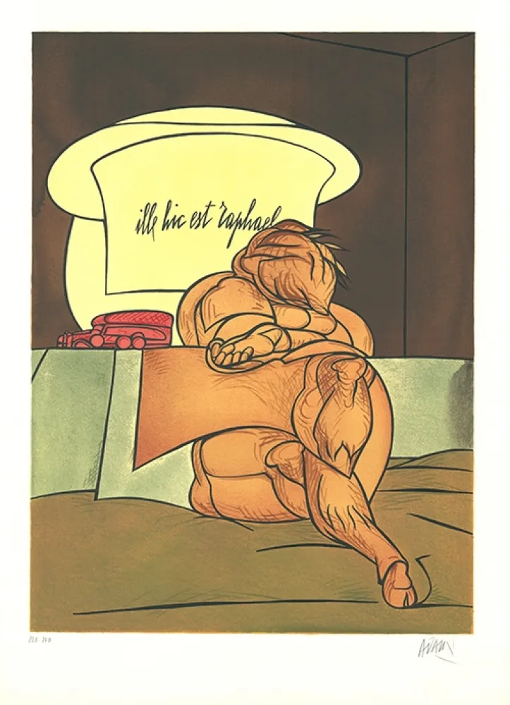 Lithografie Adami - Urne