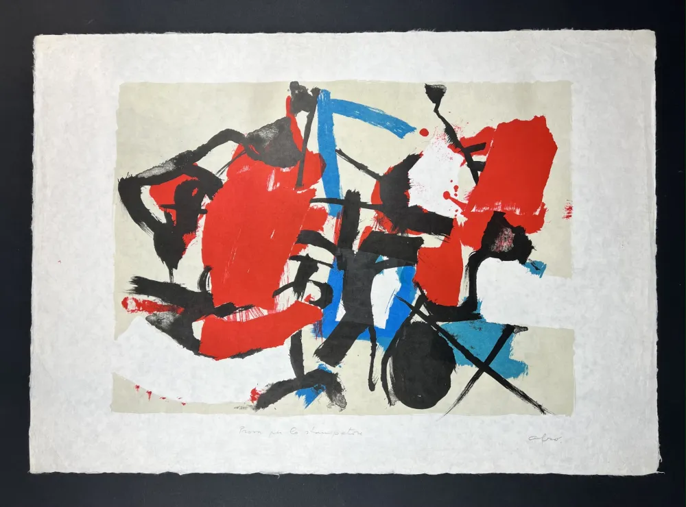 Lithografie Afro - Composizione