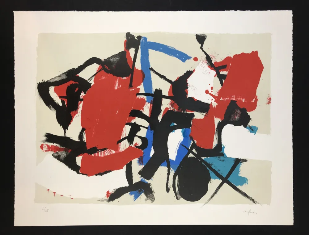 Lithografie Afro - Composizione