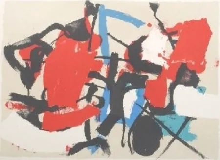 Lithografie Afro - Composizione (Per Mann)