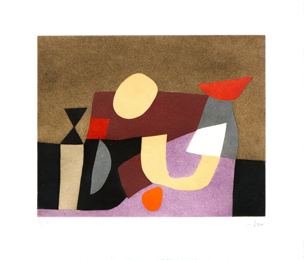 Ets En Aquatint Afro - Le voyage