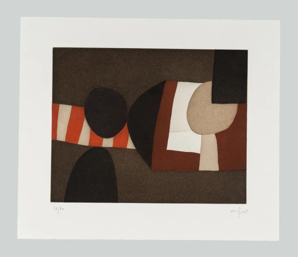 Ets En Aquatint Afro - L'invitation au voyage B