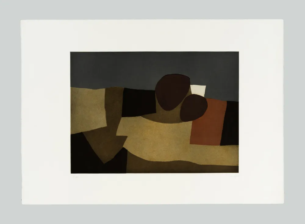 Ets En Aquatint Afro - Vulcani I