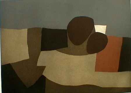 Ets En Aquatint Afro - Vulcani I