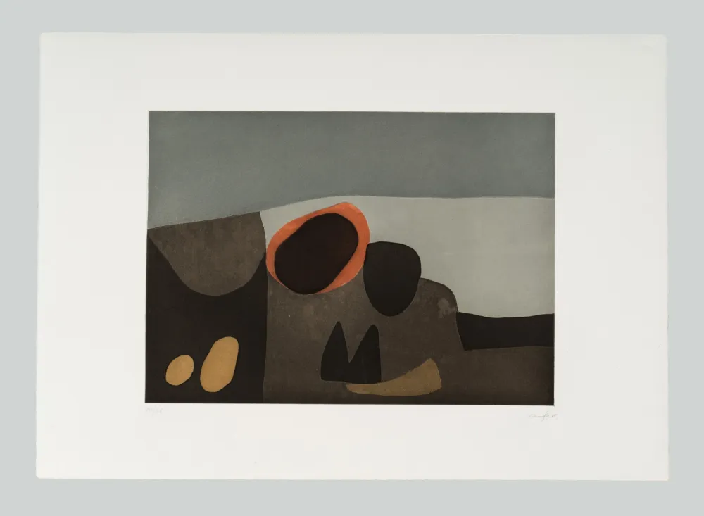 Ets En Aquatint Afro - Vulcani II