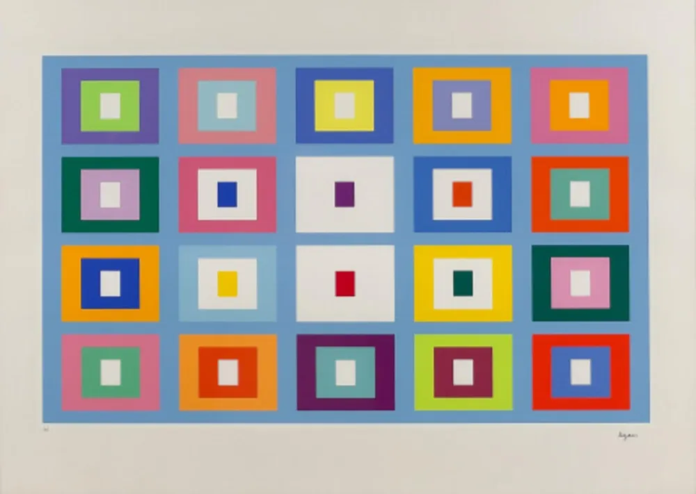 Zeefdruk Agam - Composition