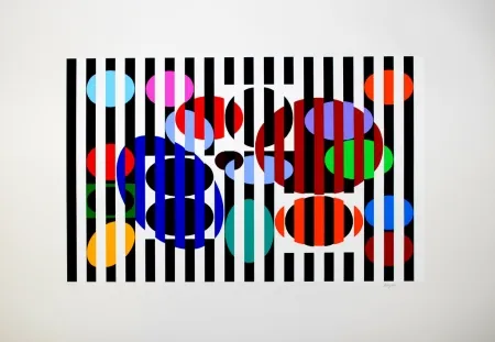 Zeefdruk Agam - Composition 2