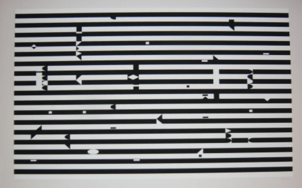 Zeefdruk Agam - Composition 3