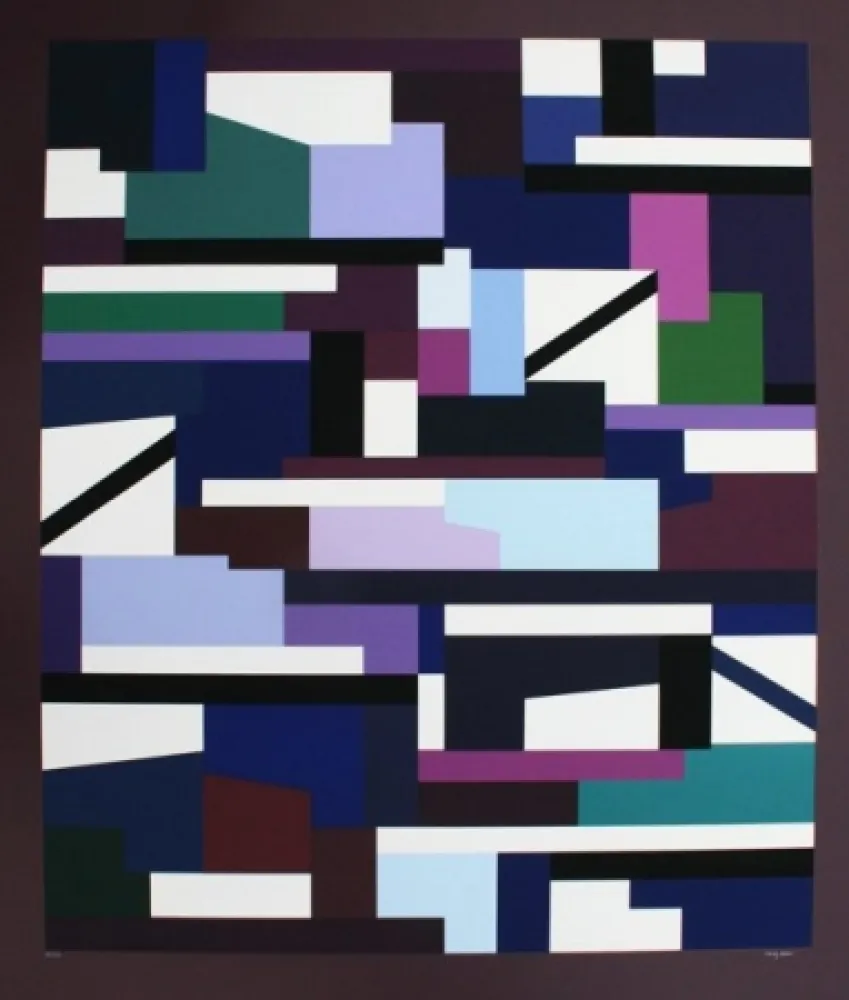 Zeefdruk Agam - Composition cinétique