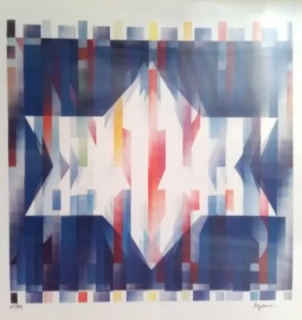 Zeefdruk Agam - Geometric 5 Agam